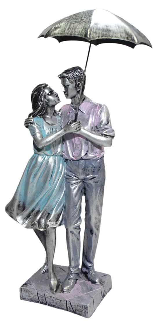1070U "Silver Serenade Couple Figurine"