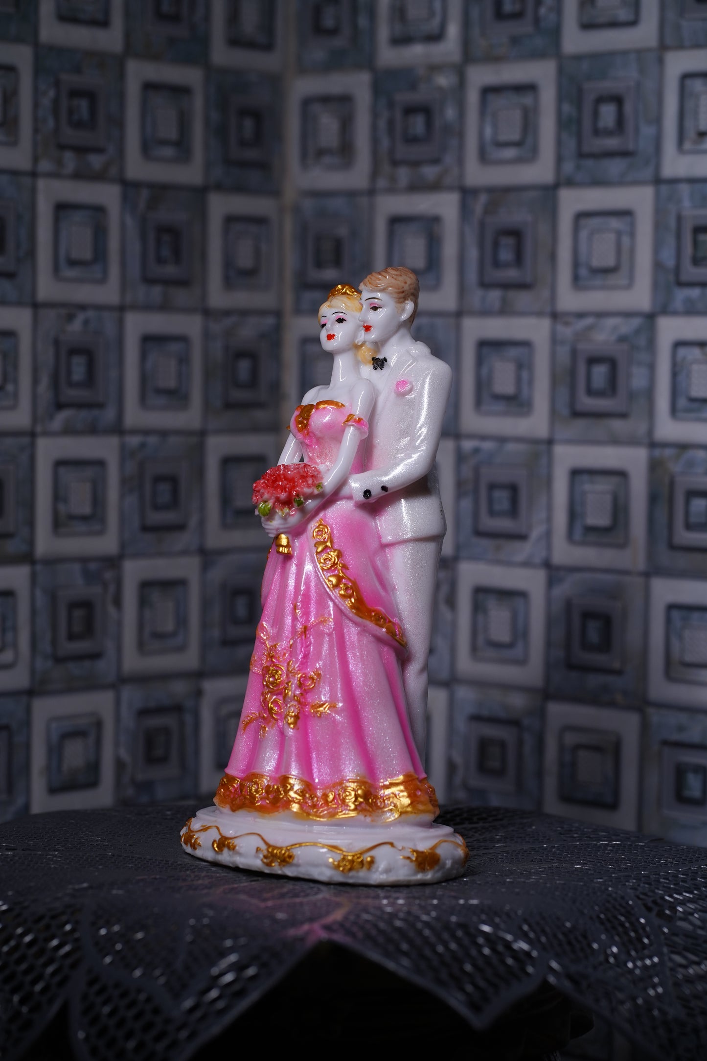 Standing Couple Sculpture 10.5" P1236