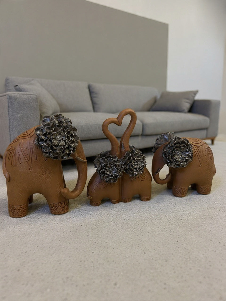 2077 Regal Grace Elephant Figurines (Set of 2)