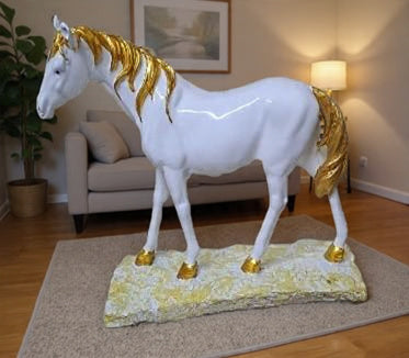 1768B Gilded Grace Horse Figurine