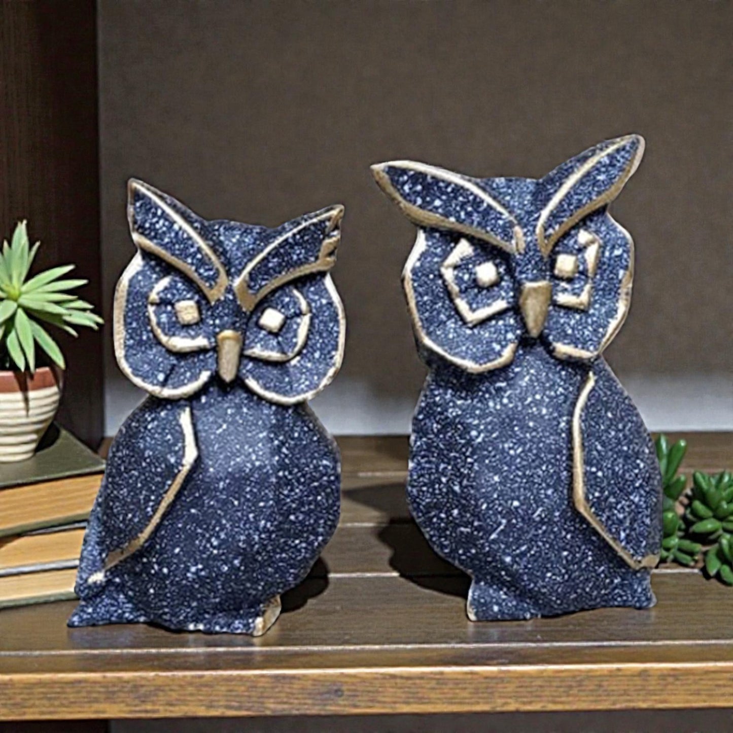 1715B Dimond Cut Owl Set