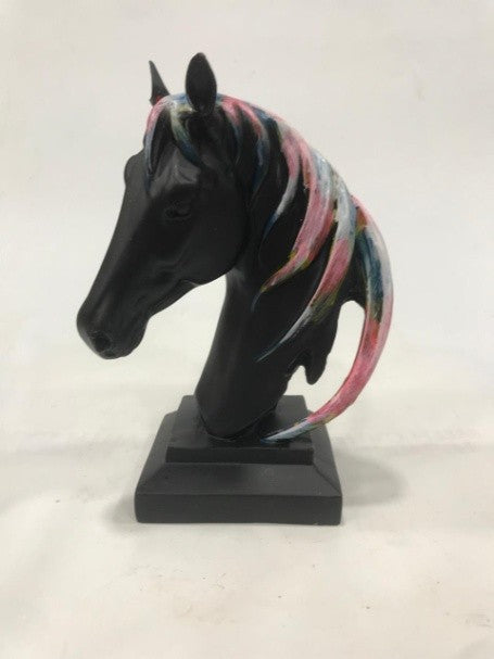 1736B    Modern Black Horse Head