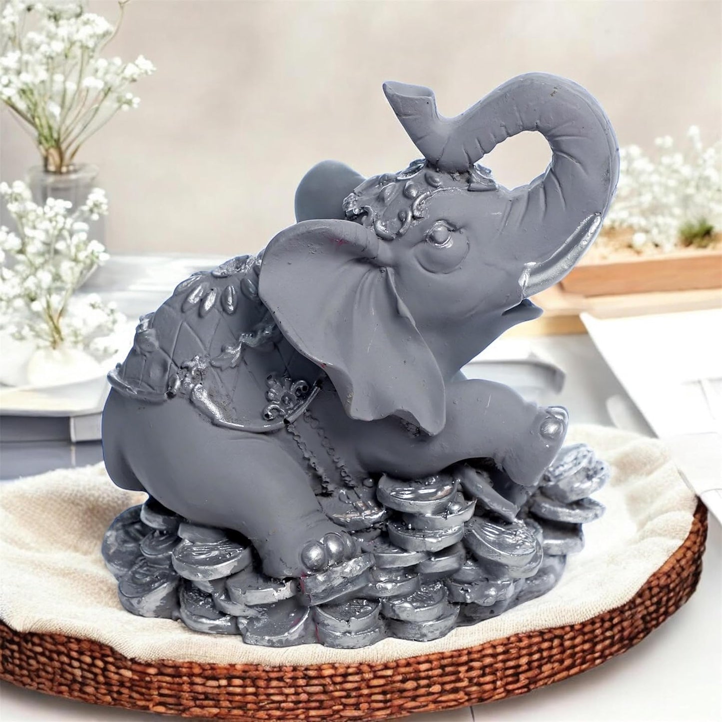 Silver Elephant Showpiece  1535