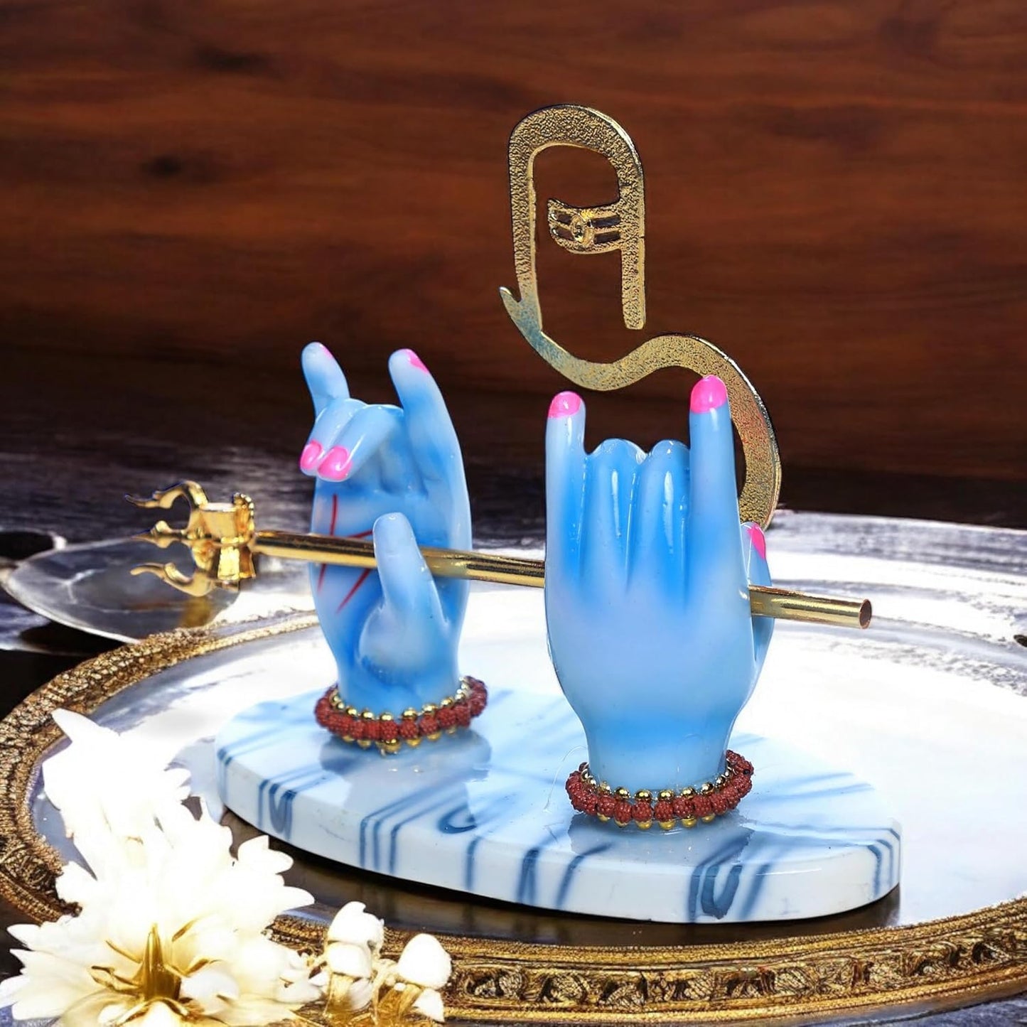 GKP1477ASN     Shiv Hand Figurine Showpiece  for Home Decor, Office, and Gifts