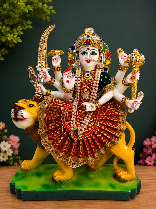 1825APC  Maa Durga Idol on Lion
