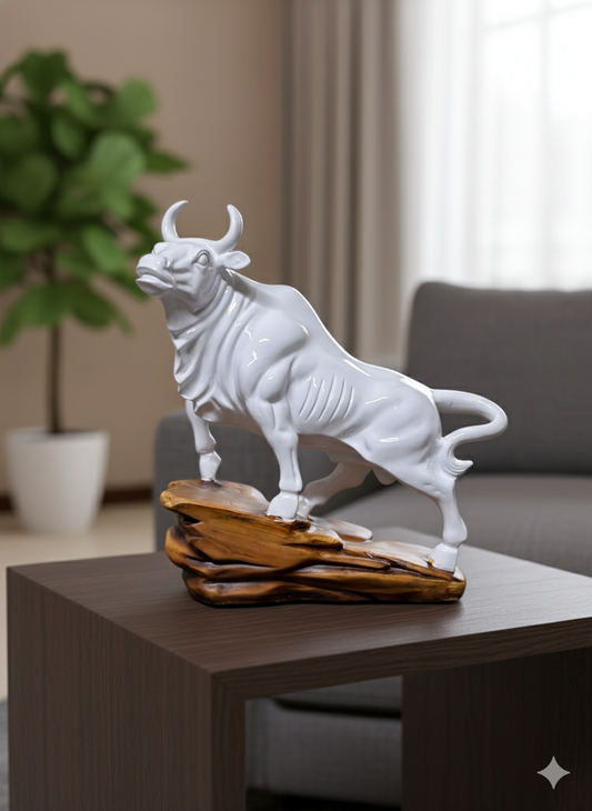 2044 BULL ON ROCK