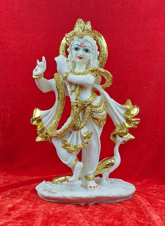 PP1357GP Golden Leaf Krishna Ji Statue