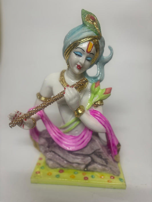 P1464P   *Krishna Playing Flute Statue