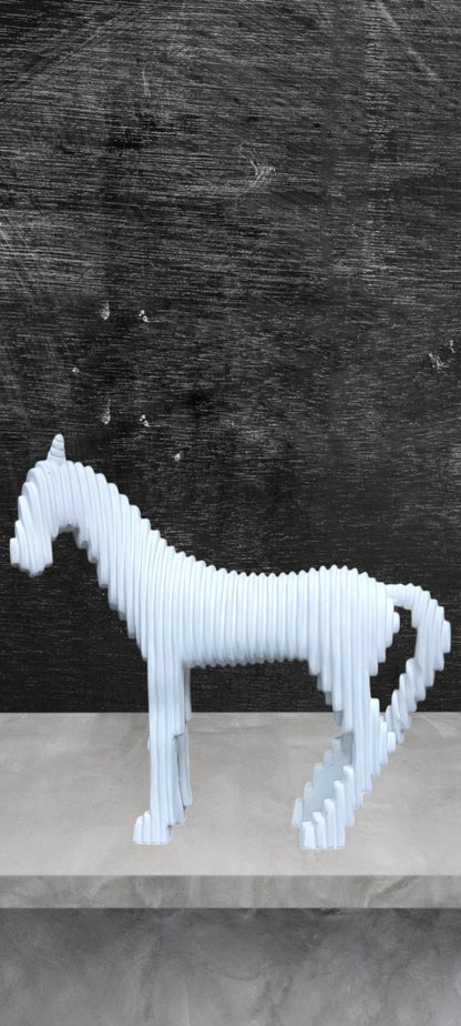 1997    Modern Black Textured Horse