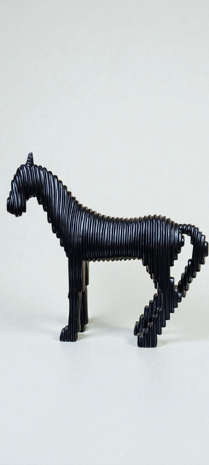1997    Modern Black Textured Horse