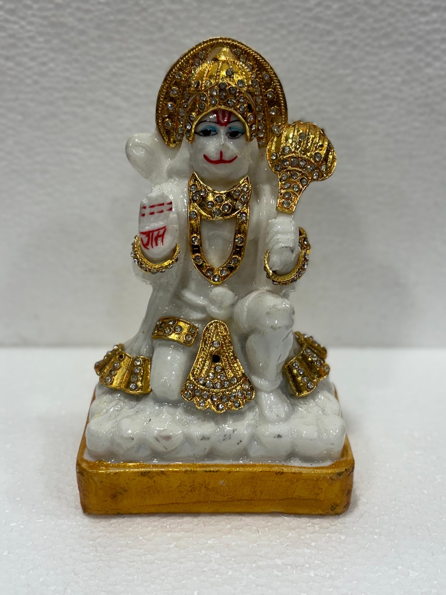 GK1744  Gold Plated Hanuman ji Statue
