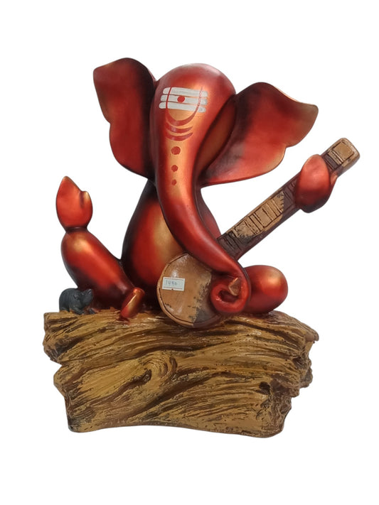 1440  Gittar Ganesh JI Sitting on Tree