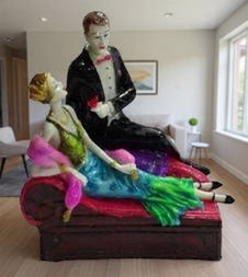 1250  Art Deco Romance Figurine