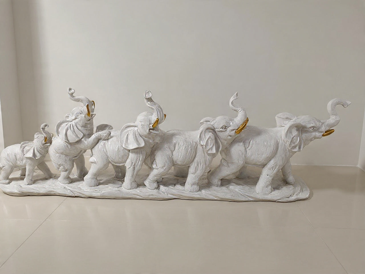 1580A    Serene White Elephant Family