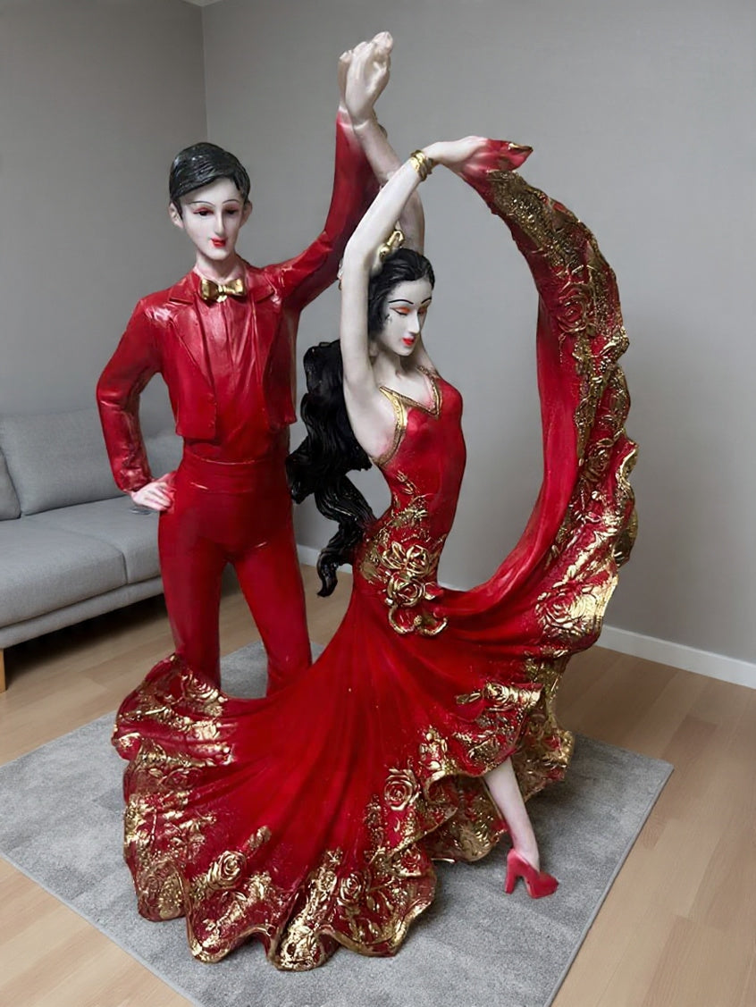 1810    Flamenco Passion Couple Sculpture